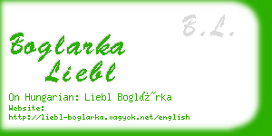 boglarka liebl business card